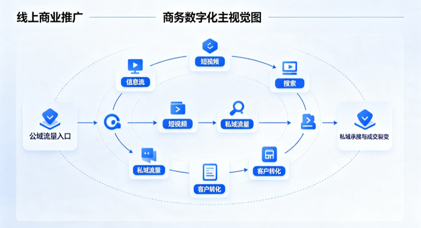 抚顺县线上商业推广怎么做？全域流量闭环搭建与低成本转化实战指南